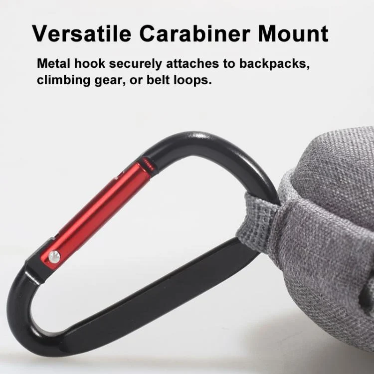 TBD06062371_B6.webp For Insta360 GO Ultra Carrying Case Shockproof EVA Portable Travel Storage Bag With Carabiner Clip - Image 7