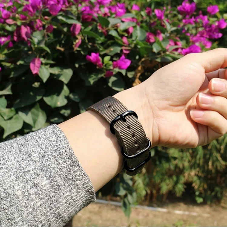 TBD071680701A_4.webp Washable Nylon Canvas Watchband - Image 5