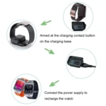 For Samsung Gear 2 R380 Charging Cradle Dock Charger with USB cable(Black) - Image 9
