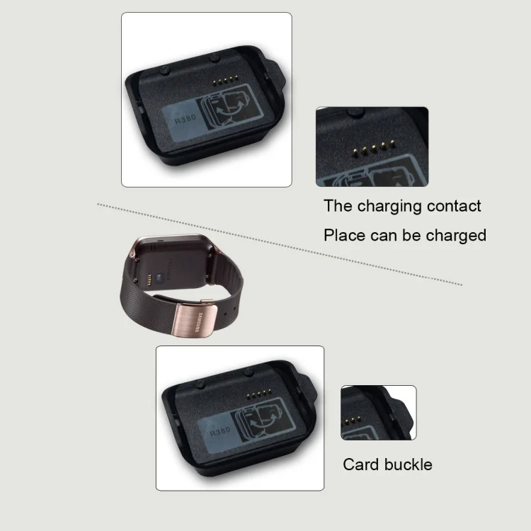 TC1300_9.webp For Samsung Gear 2 R380 Charging Cradle Dock Charger with USB cable(Black) - Image 10