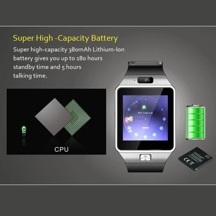 WA0009B_17.webp DZ09 1.56 inch Screen Bluetooth 3.0 Smart Watch Phone - Image 18