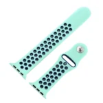 For Apple Watch Ultra 49mm&Watch Ultra 2 49mm / Series 10 46mm / 9&8&7 45mm / SE 3&SE 2&6&SE&5&4 44mm / 3&2&1 42mm Fashionable Classical Silicone Sport Watch Band(Grey Yellow) - Image 5