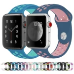 For Apple Watch Ultra 49mm&Watch Ultra 2 49mm / Series 10 46mm / 9&8&7 45mm / SE 3&SE 2&6&SE&5&4 44mm / 3&2&1 42mm Fashionable Classical Silicone Sport Watch Band(Grey Yellow) - Image 2