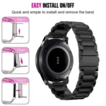 Stainless Steel Wrist Watch Band for Samsung Gear S3 22mm - Image 8