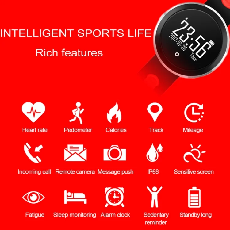 WA8640W_6.webp Q7 0.95 inch HD OLED Screen Display Bluetooth Smart Bracelet, IP68 Waterproof, Support Pedometer / Sedentary Reminder / Heart Rate Monitor / Sleep Monitor, Compatible with Android and iOS Phones - Image 7