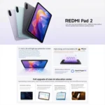REDMI Pad 2 11 inch Tablet PC, 8GB+128GB, HyperOS 2, MediaTek G100-Ultra Octa Core CPU - Image 5