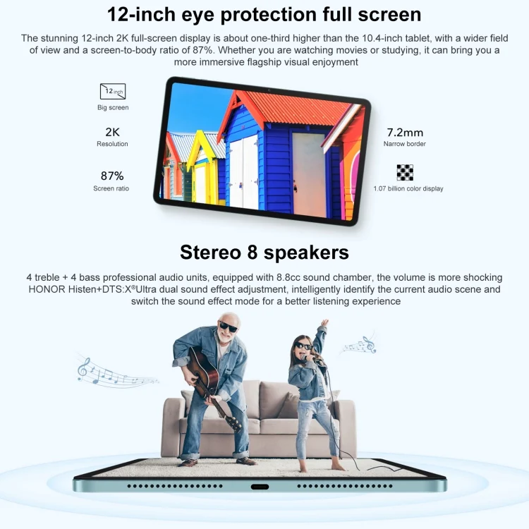 WMC0778_B2.webp Magic UI 6.1 (Android S) Qualcomm Snapdragon 680 Octa Core, 8 Speakers, Not Support Google - Image 3