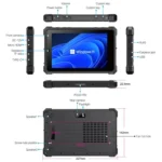 CENAVA W80Y IP68 Rugged Tablet PC, 4GB+64GB, 8 inch Windows 11 Intel Core i5-10210Y Quad Core, EU Plug - Image 7