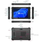 CENAVA W10Y IP68 Rugged Tablet PC, 8GB+128GB, 10.1 inch Windows 11 Intel Core i5-10210Y Quad Core, EU Plug - Image 7