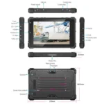 CENAVA W10N IP68 Rugged Tablet PC, 8GB+128GB, 10.1 inch Windows 11 Intel JASPER LAKE N5100 Quad Core, AU Plug - Image 8