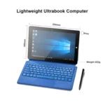 W10 2 in 1 Tablet PC, 10.1 inch, 6GB+64GB, Windows 10 System, Intel Gemini Lake N4120 Quad Core up to 2.6GHz, with Keyboard & Stylus Pen, Support Dual Band WiFi & Bluetooth & TF Card & HDMI, US Plug - Image 7