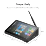 PiPo H10PRO All-in-One Mini PC, 10.1 inch, 8GB+128GB+512GB, Windows 11 Intel Alder Lake N100 Quad Core, US Plug - Image 7