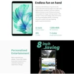 Teclast P85 Tablet PC 8 inch WiFi6, 3GB+64GB, Android 15 Allwinner A333 5-Core(Mint Green) - Image 9