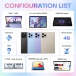 Pad 8 Pro 10.1 inch 4G LTE Tablet PC Combo Set, 4GB+32GB, Android 10 MT6755 Octa Core, with Keyboard / Mouse / Leather Case, AU Plug - Image 4