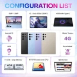 Pad 9 Pro 10.1 inch 4G LTE Tablet PC Combo Set, 4GB+32GB, Android 10 MT6755 Octa Core, with Keyboard / Mouse / Leather Case, US Plug - Image 4