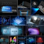 Unihertz 8849 Tank Pad Rugged Tablet PC & Projector, 16GB+512GB, 10.95 inch Android 14 Dimensity 8200 Octa Core 5G Network, EU Plug - Image 3