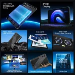 OUKITEL RT3 Plus 4G Network IP68/IP69K Rugged Tablet, 4GB+128GB, 8.0 inch Android 15 MediaTek G81 Octa-Core Support Dual SIM, EU Plug - Image 2