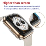 ENKAY Hat-Prince 2 in 1 TPU Semi-clad Protective Shell + 3D Full Screen PET Curved Heat Bending HD Screen Protector for Apple Watch Series 4 40mm - Image 3