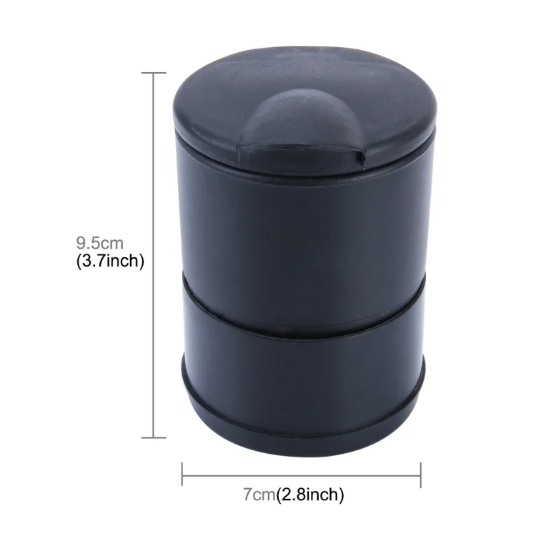 BL000142_1.webp KANEED Universal Detachable Car Cigarette Ashtray for Most Car Cup Holder(Black) - Image 2