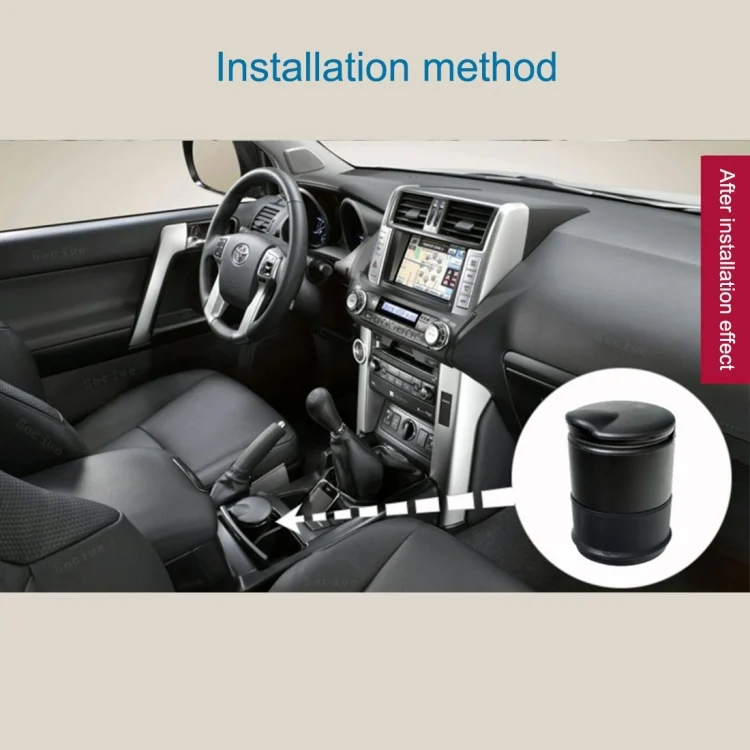 BL000142_6.webp KANEED Universal Detachable Car Cigarette Ashtray for Most Car Cup Holder(Black) - Image 7