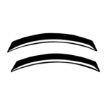 For Nissan 350Z 2003-2009 2pcs Car Air Outlet Decorative Stickers, Left and Right Drive Universal