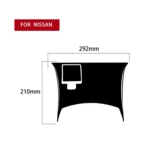 For Nissan 350Z 2003-2005 2pcs Car Rear Of Center Console Decorative Stickers, Left and Right Drive Universal - Image 2