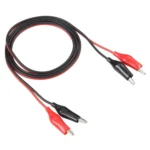 Dual Alligator Clip Test Lead Probe Cable, Length: 1m - Image 2