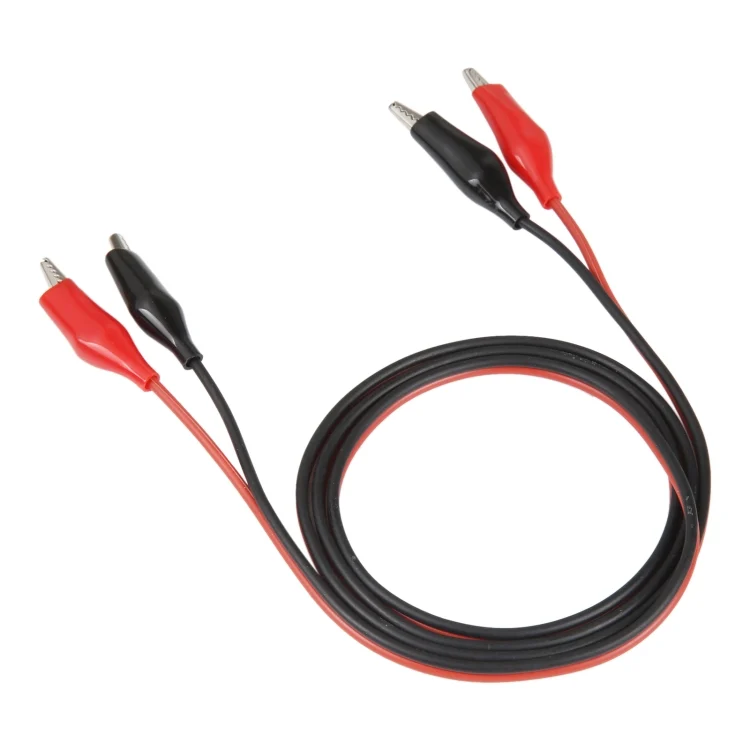 CAR0075_2.webp Dual Alligator Clip Test Lead Probe Cable, Length: 1m - Image 3