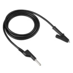 Thick Probe to Alligator Clip Test Lead Single Cable, Length: 1m - Image 3