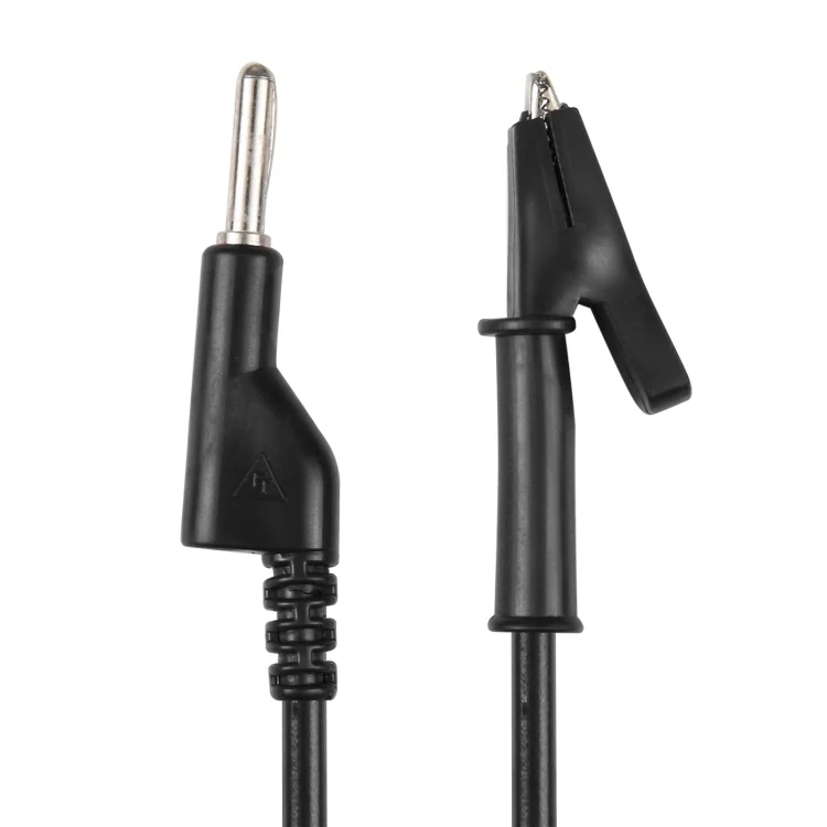 CAR0076B_3.webp Thick Probe to Alligator Clip Test Lead Single Cable, Length: 1m - Image 5
