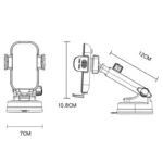 Yesido C197 15W 2 in 1 Suction Cup Type Wireless Charging Car Holder Set - Image 11