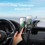 Yesido C197 15W 2 in 1 Suction Cup Type Wireless Charging Car Holder Set - Image 6