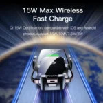 Yesido C197 15W 2 in 1 Suction Cup Type Wireless Charging Car Holder Set - Image 7