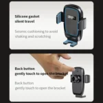 Yesido C262 Suction Cup Retractable Adjustable Car Phone Holder - Image 9