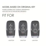 For Dodge Ram 6-button C163 Car Key Leather Protective Case - Image 2