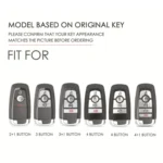 For Ford F-150 4-button C072/1 Car Key Leather Protective Case - Image 2
