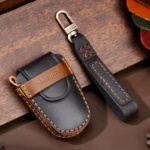 For Cadillac / CT5 / CT6 / XT6 4-button C086 Car Key Leather Protective Case - Image 8