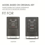 For Cadillac 4-button C090 Car Key Leather Protective Case - Image 2