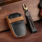 For Lincoln Hallmo Car Cowhide Leather Key Protective Cover Key Case - Image 8