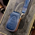 For Chevrolet 5-button Hallmo Car Cowhide Leather Key Protective Cover Key Case - Image 2