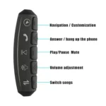 Universal Steering Wheel Controller Multifunctional Wireless DVD Navigation Key Remote Controller - Image 4
