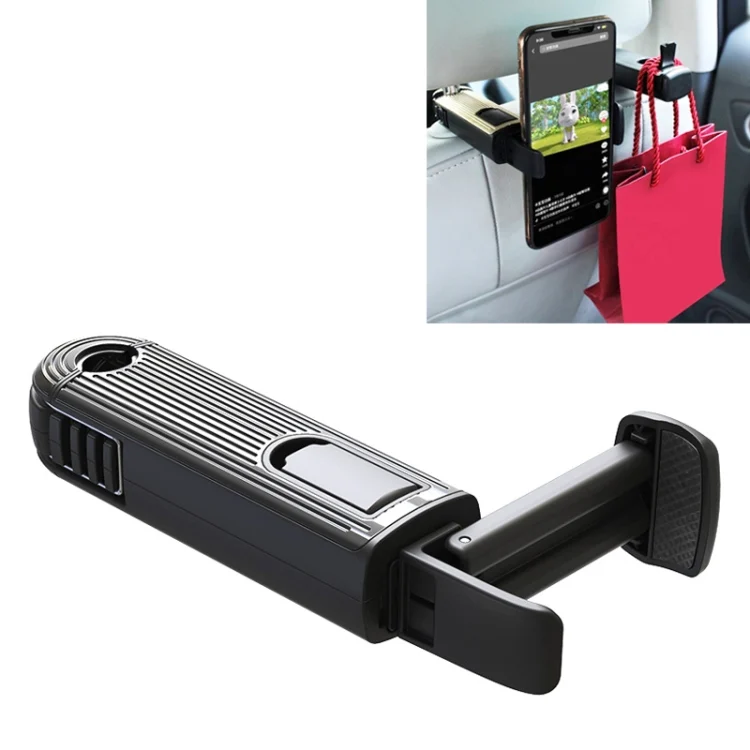 CAR2131B.webp G202 Car Creative Phone Bracket Hook 360 Degree Rotating Telescopic Bracket - Image 1