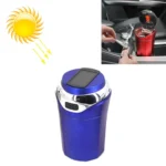 N12E Car Creative Ashtray Solar Power With Light And Cover With Cigarette Liighter