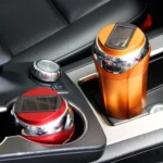 N12E Car Creative Ashtray Solar Power With Light And Cover With Cigarette Liighter - Image 11