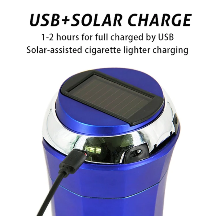 CAR2133_B3.webp N12E Car Creative Ashtray Solar Power With Light And Cover With Cigarette Liighter - Image 4