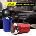 N12E Car Creative Ashtray Solar Power With Light And Cover With Cigarette Liighter - Image 8