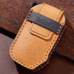 For KIA Carnival EX / SX Hallmo Car Cowhide Leather Key Protective Cover Key Case - Image 4