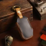 For Kia Sorento Hallmo Car Cowhide Leather Key Protective Cover Key Case - Image 9