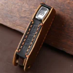 For Kia Sorento Hallmo Car Cowhide Leather Key Protective Cover Key Case - Image 4