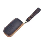 For Kia 5-button Hallmo Car Cowhide Leather Key Protective Cover Key Case - Image 2